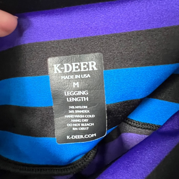 K-DEER Multicolor Striped Leggings - Picture 5 of 5